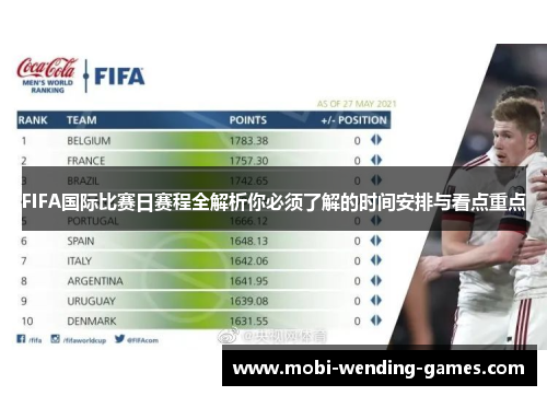 FIFA国际比赛日赛程全解析你必须了解的时间安排与看点重点